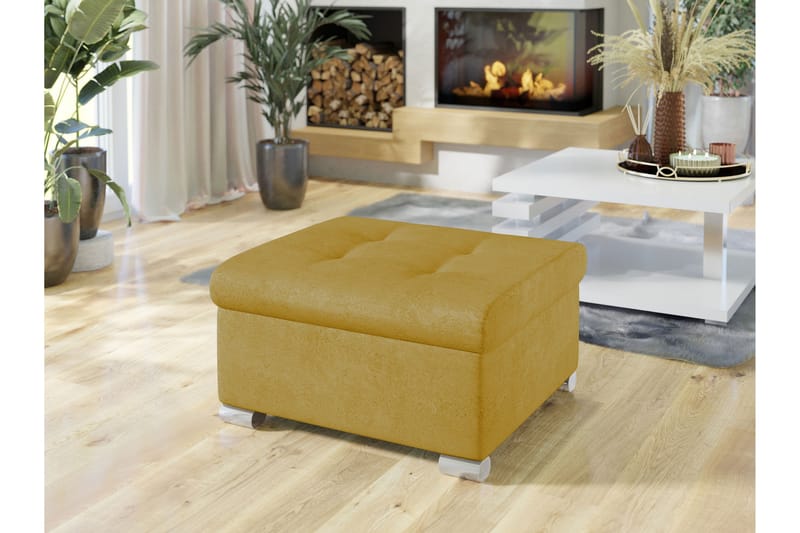 Dynir Fotpall 68 cm - Gul - Möbler - Stolar & fåtöljer - Pall & puff - Fotpall