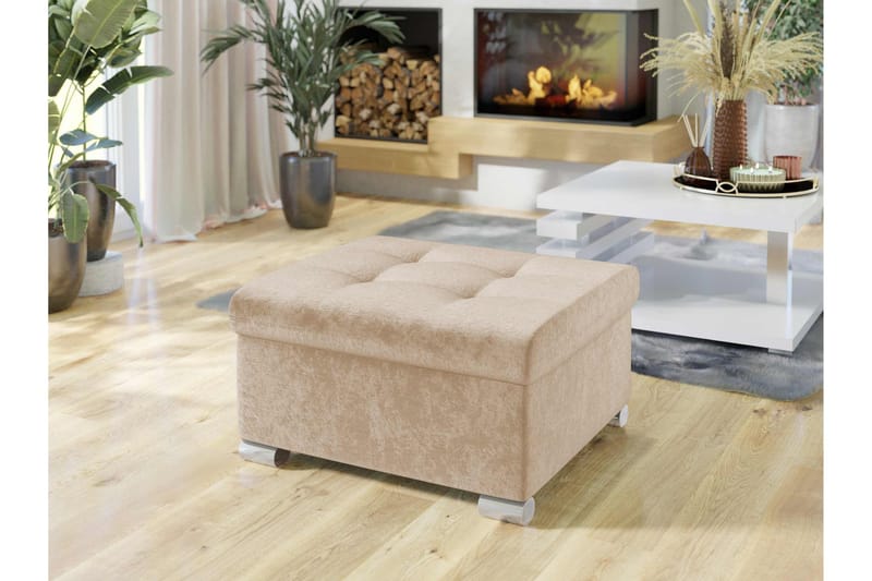 Dynir Fotpall 70 cm - Beige - Möbler - Stolar & fåtöljer - Pall & puff - Fotpall