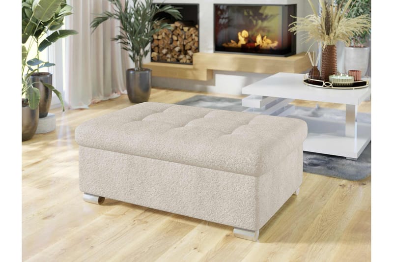 Dynir Fotpall 70 cm - Beige - Möbler - Stolar & fåtöljer - Pall & puff - Fotpall