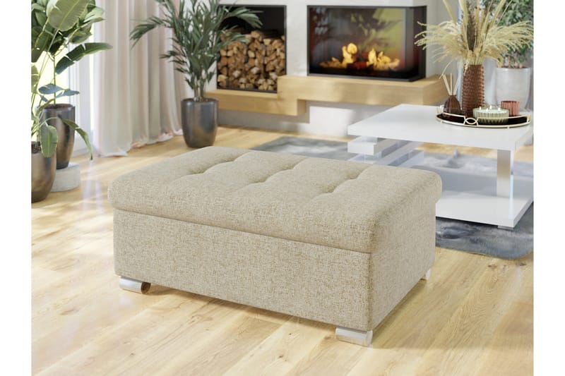 Dynir Fotpall 70 cm - Beige - Möbler - Stolar & fåtöljer - Pall & puff - Fotpall