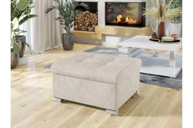 Dynir Fotpall 70 cm - Beige - Möbler - Stolar & fåtöljer - Pall & puff - Fotpall