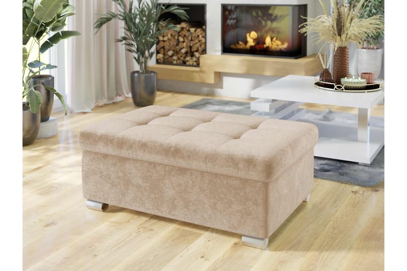 Dynir Fotpall 70 cm - Beige - Möbler - Stolar & fåtöljer - Pall & puff - Fotpall