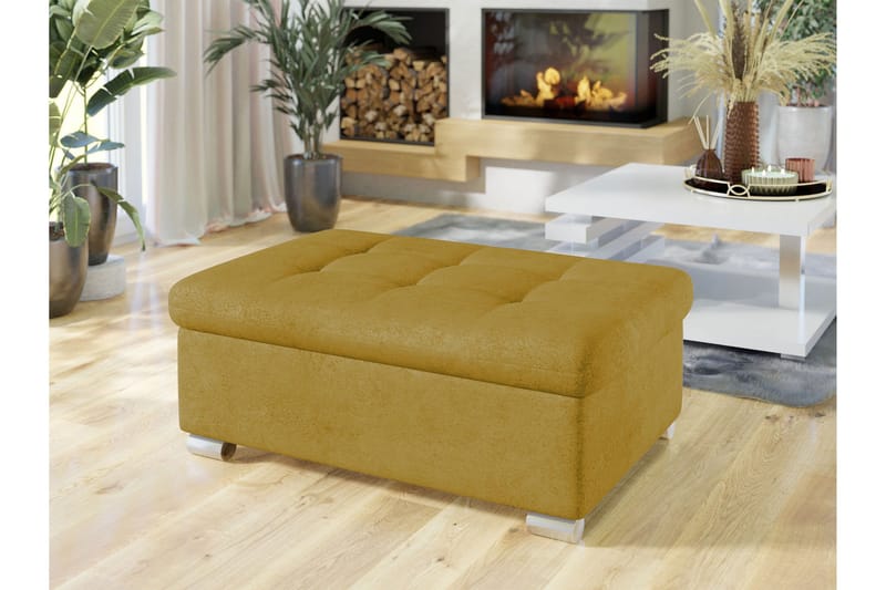 Dynir Fotpall 70 cm - Gul - Möbler - Stolar & fåtöljer - Pall & puff - Fotpall