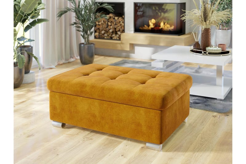 Dynir Fotpall 70 cm - Gul - Möbler - Stolar & fåtöljer - Pall & puff - Fotpall