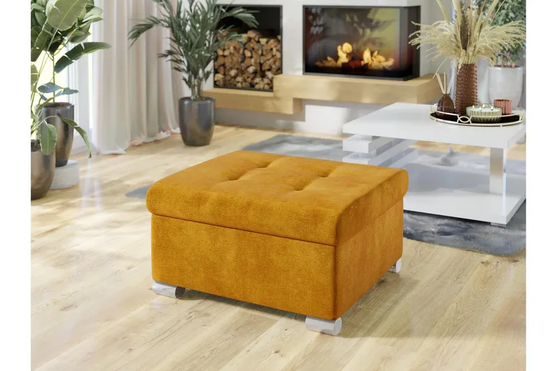 Dynir Fotpall 70 cm - Gul - Möbler - Stolar & fåtöljer - Pall & puff - Fotpall