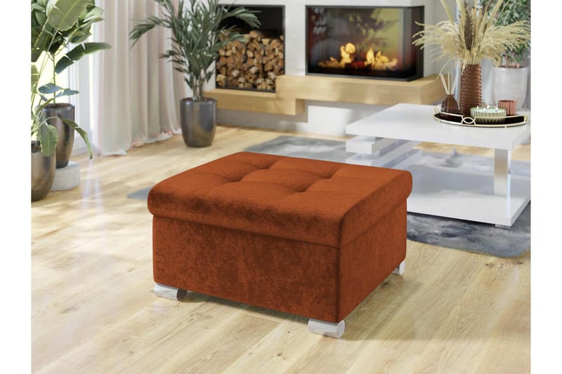 Dynir Fotpall 70 cm - Orange - Möbler - Stolar & fåtöljer - Pall & puff - Fotpall