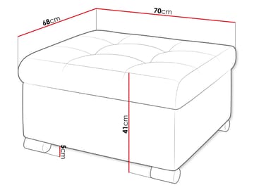 Dynir Fotpall 70 cm - Möbler - Stolar & fåtöljer - Pall & puff - Sittpuff