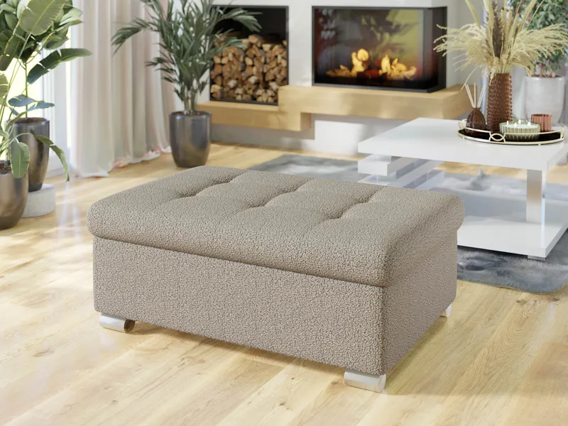 Dynir Fotpall 96 cm - Beige - Möbler - Stolar & fåtöljer - Pall & puff - Fotpall