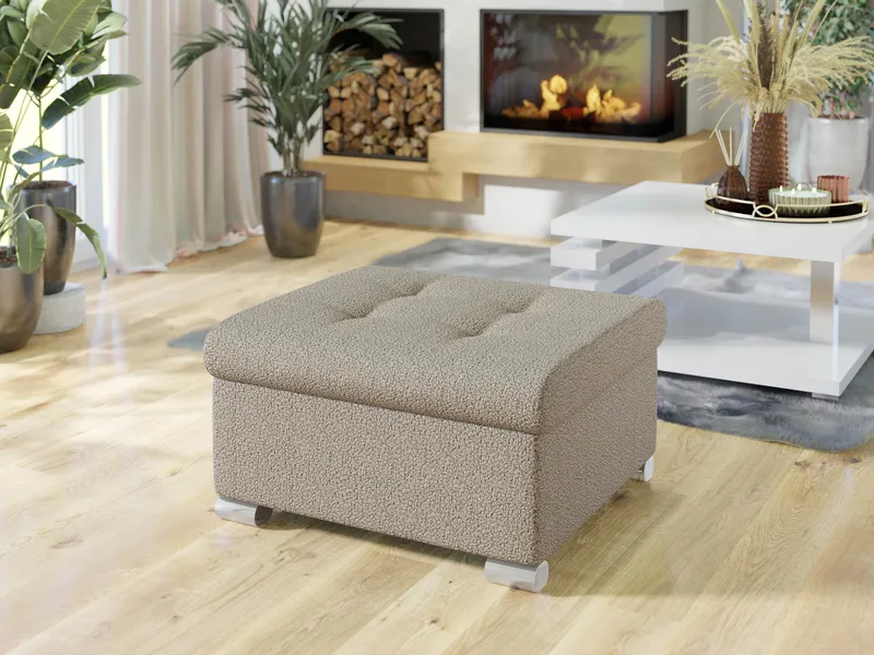 Dynir Fotpall 96 cm - Beige - Möbler - Stolar & fåtöljer - Pall & puff - Fotpall