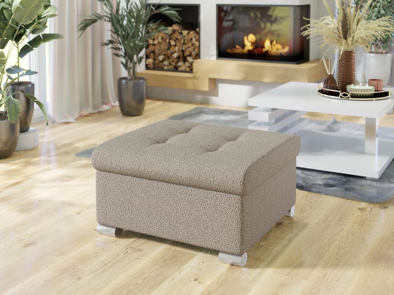 Dynir Fotpall 96 cm - Beige - Möbler - Stolar & fåtöljer - Pall & puff - Fotpall