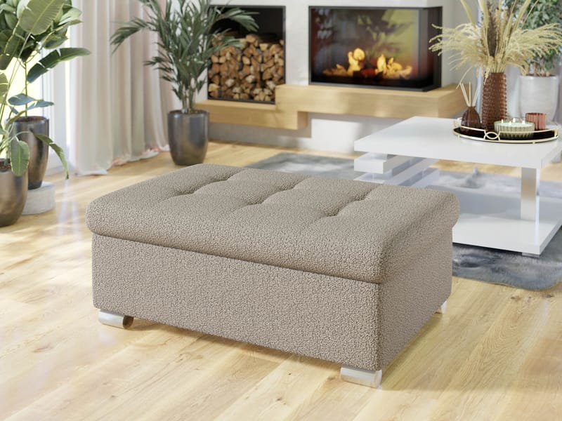 Dynir Fotpall 96 cm - Beige - Möbler - Stolar & fåtöljer - Pall & puff - Fotpall