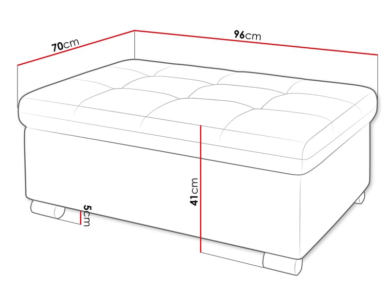 Dynir Fotpall 96 cm - Möbler - Stolar & fåtöljer - Pall & puff - Sittpuff