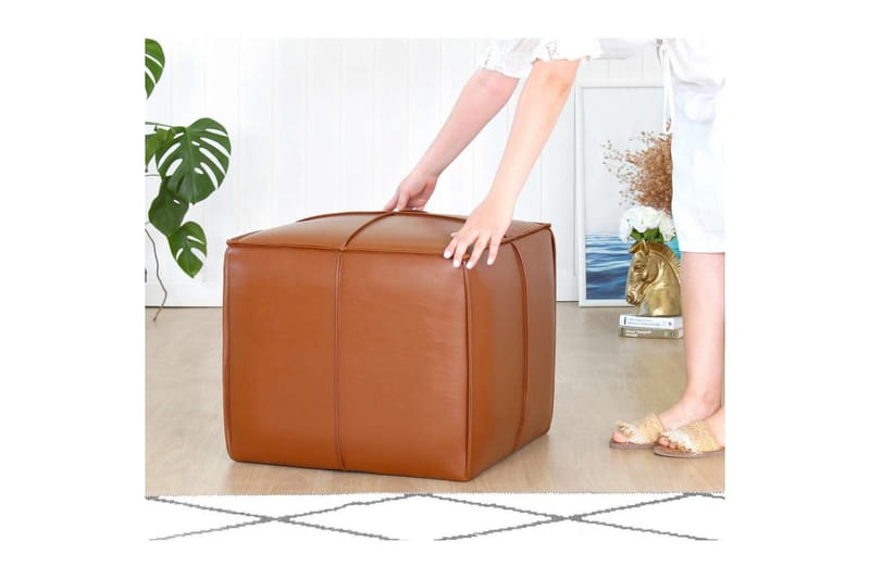 Edrin Sittpuff Utomhus 52 cm - Brun - Möbler - Stolar & fåtöljer - Pall & puff - Sittpuff