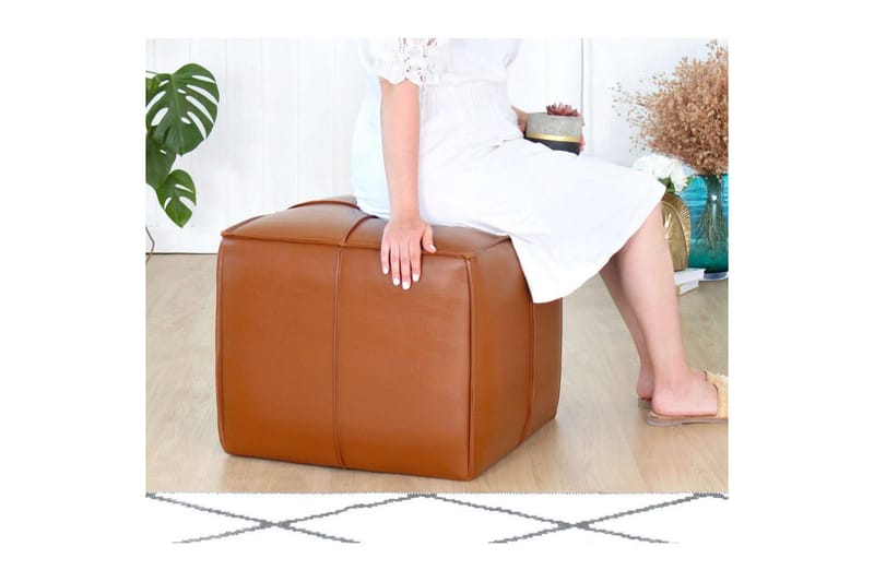 Edrin Sittpuff Utomhus 52 cm - Brun - Möbler - Stolar & fåtöljer - Pall & puff - Sittpuff