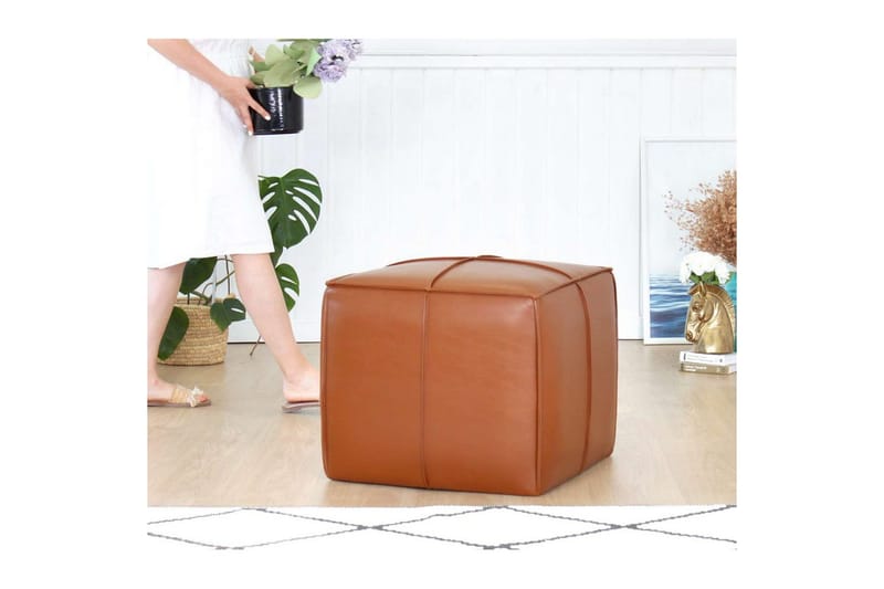 Edrin Sittpuff Utomhus 52 cm - Brun - Möbler - Stolar & fåtöljer - Pall & puff - Sittpuff