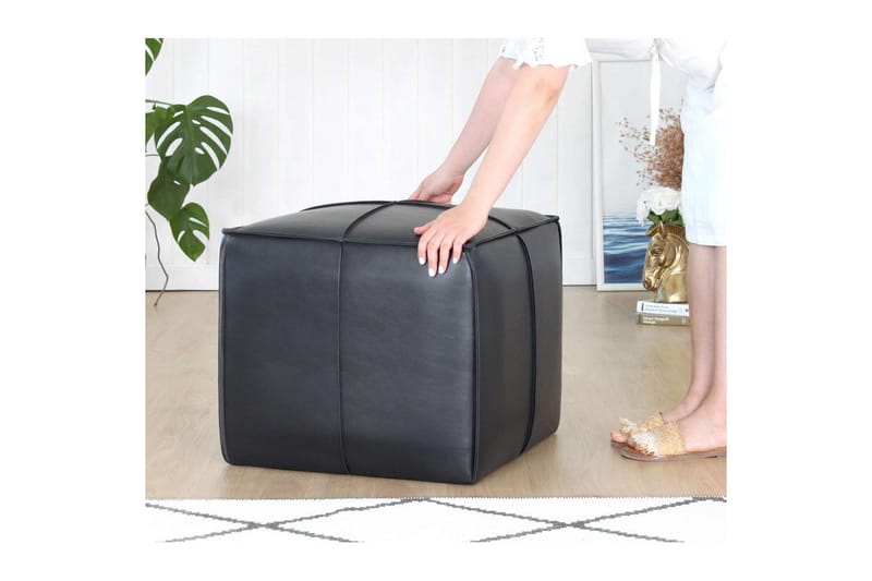 Edrin Sittpuff Utomhus 52 cm - Svart - Möbler - Stolar & fåtöljer - Pall & puff - Sittpuff