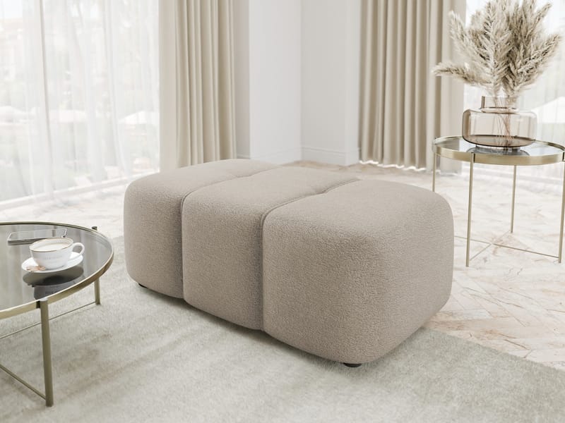 Flo Fotpall 93 cm - Beige - Möbler - Stolar & fåtöljer - Pall & puff - Fotpall