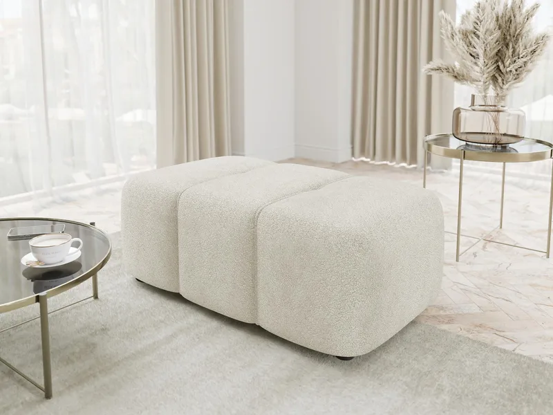 Flo Fotpall 93 cm - Beige - Möbler - Stolar & fåtöljer - Pall & puff - Fotpall