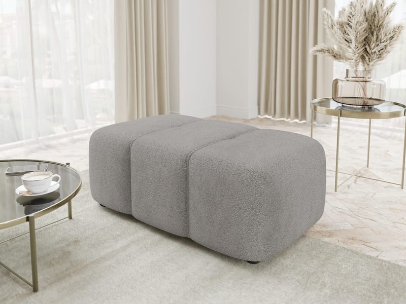 Flo Fotpall 93 cm - Grå - Möbler - Stolar & fåtöljer - Pall & puff - Fotpall