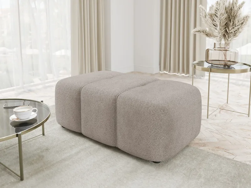 Flo Fotpall 93 cm - Grå - Möbler - Stolar & fåtöljer - Pall & puff - Fotpall