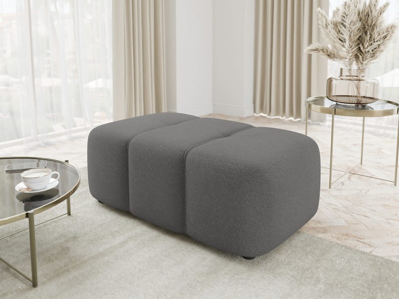 Flo Fotpall 93 cm - Grå - Möbler - Stolar & fåtöljer - Pall & puff - Fotpall