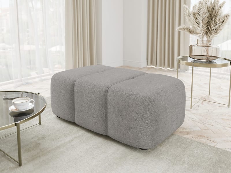 Flo Fotpall 93 cm - Grå - Möbler - Stolar & fåtöljer - Pall & puff - Fotpall