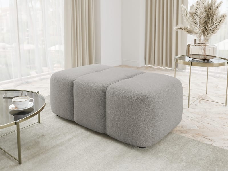 Flo Fotpall 93 cm - Grå - Möbler - Stolar & fåtöljer - Pall & puff - Fotpall