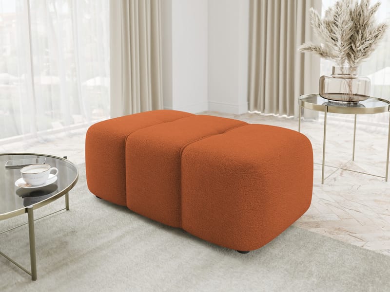 Flo Fotpall 93 cm - Orange - Möbler - Stolar & fåtöljer - Pall & puff - Fotpall