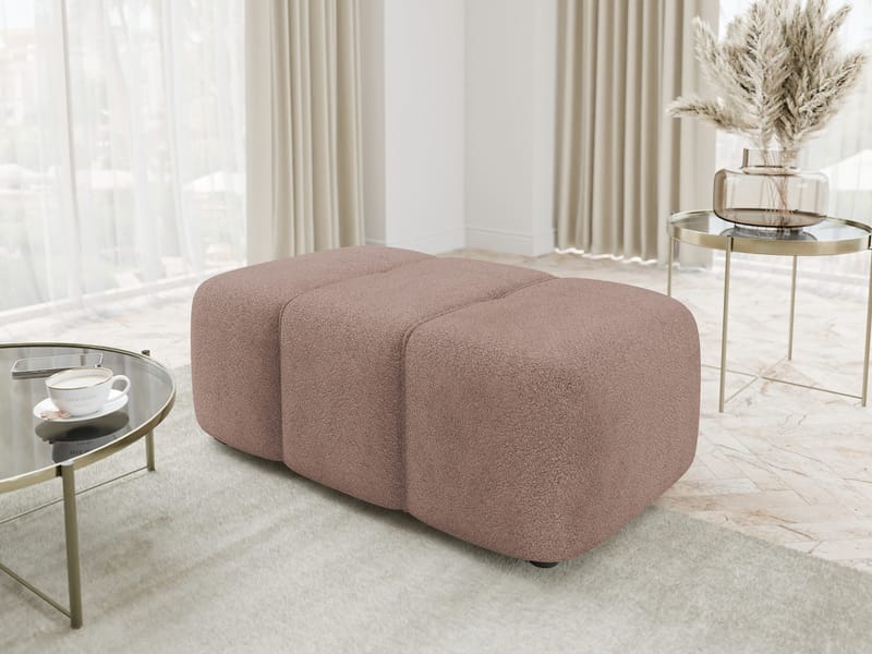 Flo Fotpall 93 cm - Rosa - Möbler - Stolar & fåtöljer - Pall & puff - Fotpall