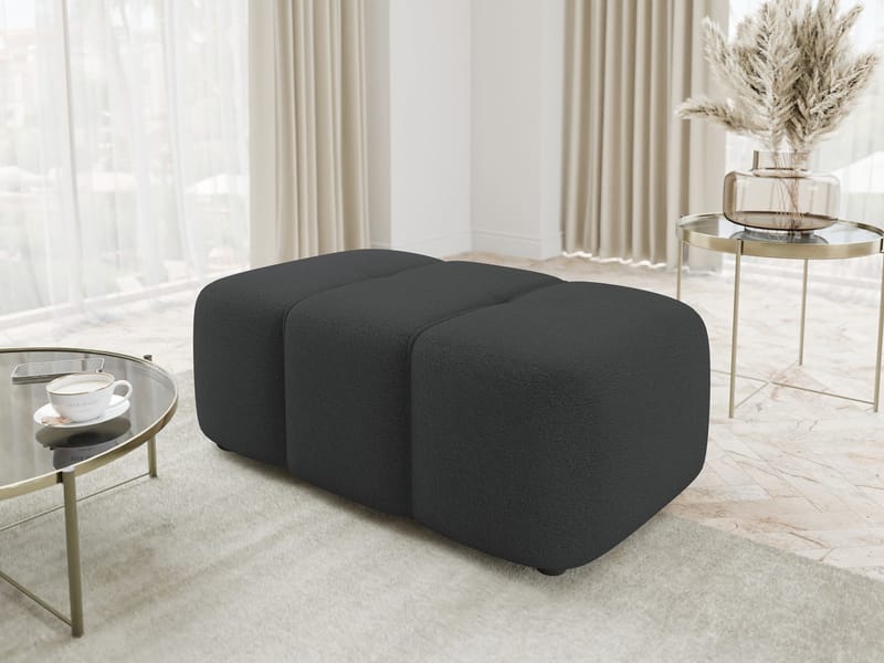 Flo Fotpall 93 cm - Svart - Möbler - Stolar & fåtöljer - Pall & puff - Fotpall