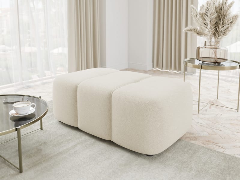 Flo Fotpall 93 cm - Vit - Möbler - Stolar & fåtöljer - Pall & puff - Fotpall