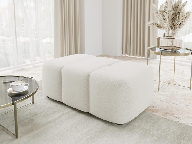 Flo Fotpall 93 cm - Vit - Möbler - Stolar & fåtöljer - Pall & puff - Fotpall