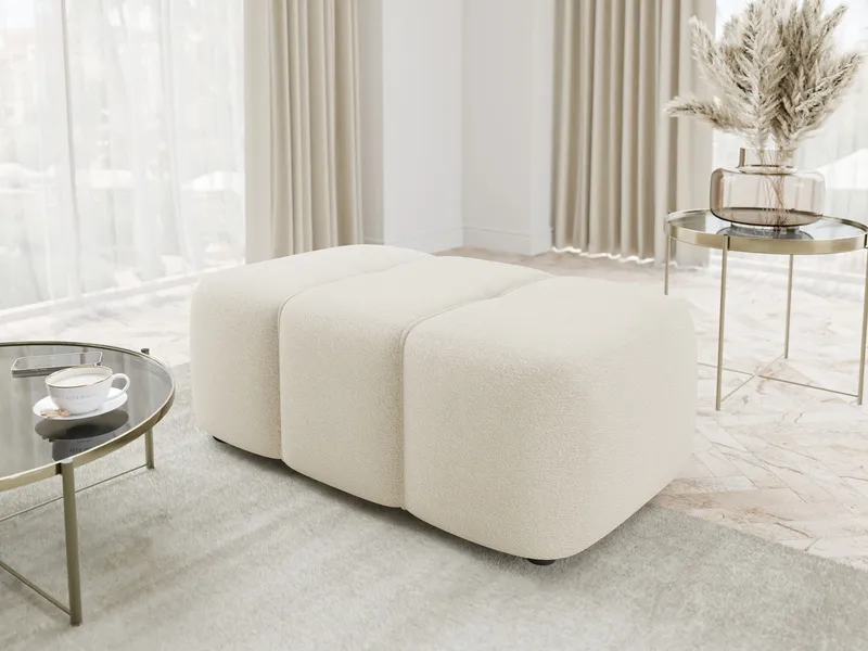 Flo Fotpall 93 cm - Vit - Möbler - Stolar & fåtöljer - Pall & puff - Fotpall