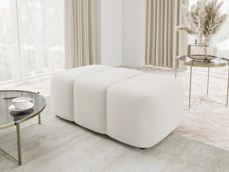 Flo Fotpall 93 cm - Vit - Möbler - Stolar & fåtöljer - Pall & puff - Fotpall