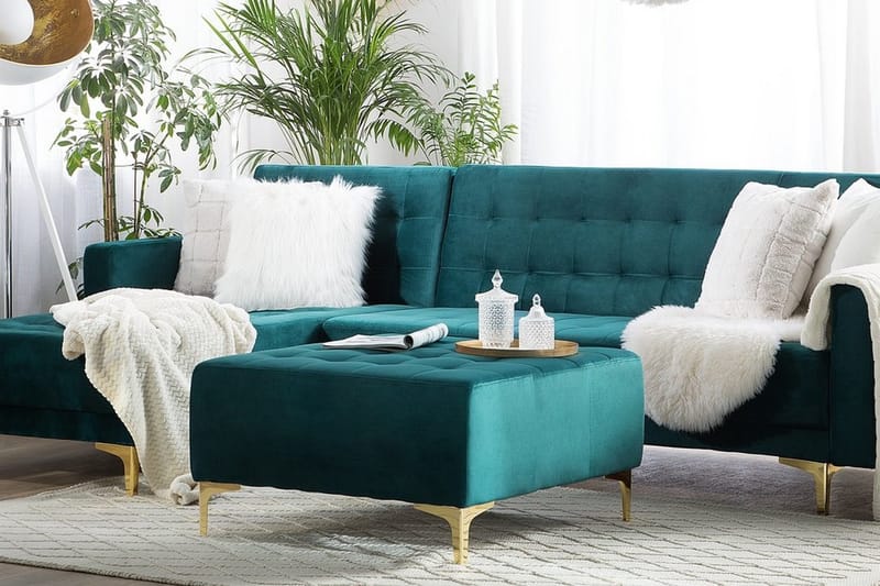 Aberdeen Fotpall - Grön - Möbler - Stolar & fåtöljer - Pall & puff - Fotpall