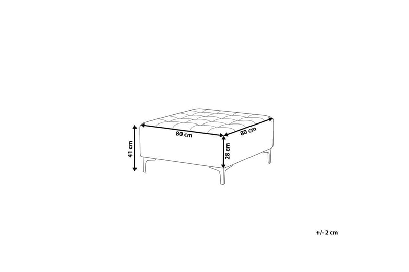 Fotpall Aberdeen Violett/Silver - Violett/Silver - Möbler - Stolar & fåtöljer - Pall & puff - Fotpall