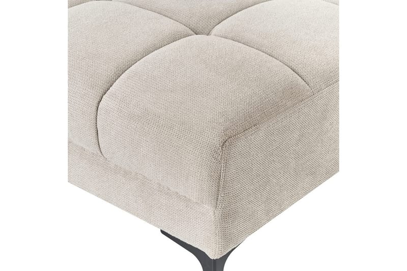 Fotpall Alnes Beige/svart - Beige/svart - Möbler - Stolar & fåtöljer - Pall & puff - Fotpall