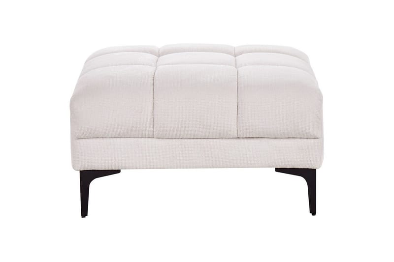 Fotpall Alnes Vit/Svart - Vit/Svart - Möbler - Stolar & fåtöljer - Pall & puff - Fotpall