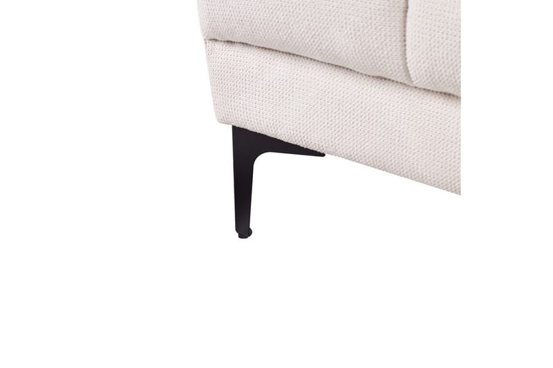 Fotpall Alnes Vit/Svart - Vit/Svart - Möbler - Stolar & fåtöljer - Pall & puff - Fotpall