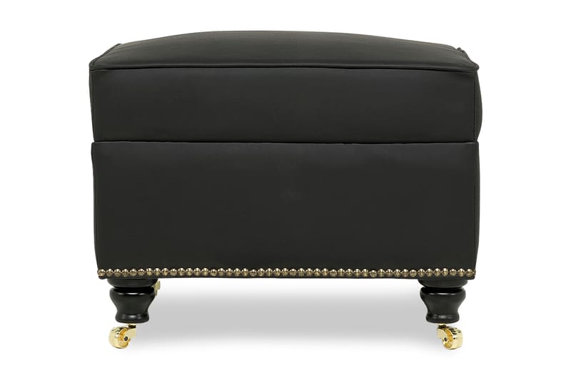 Amiral Fotpall 55x45 cm - Svart PU - Möbler - Stolar & fåtöljer - Pall & puff - Fotpall