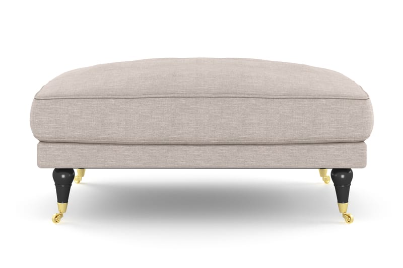 Andrew Fotpall - Beige/Mässing - Möbler - Stolar & fåtöljer - Pall & puff - Fotpall