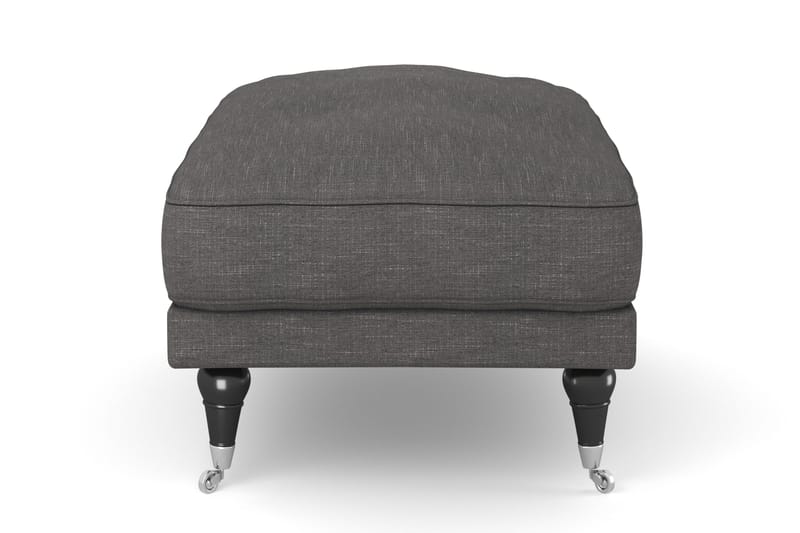 Andrew Fotpall - Mörkgrå/Krom - Möbler - Stolar & fåtöljer - Pall & puff - Fotpall