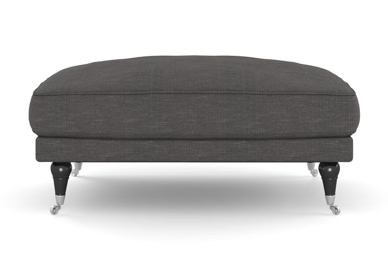 Andrew Fotpall - Mörkgrå/Krom - Möbler - Stolar & fåtöljer - Pall & puff - Fotpall