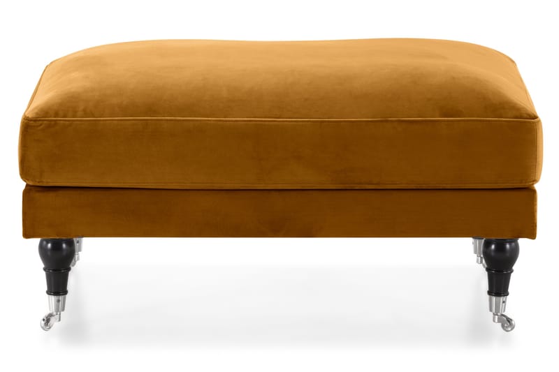 Andrew Fotpall Sammet - Amber/Krom - Möbler - Stolar & fåtöljer - Pall & puff - Fotpall