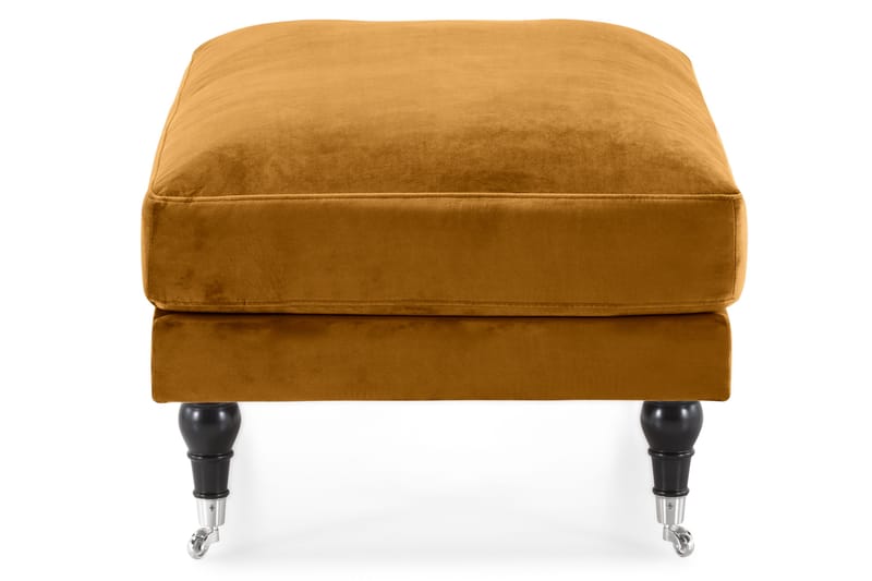 Andrew Fotpall Sammet - Amber/Krom - Möbler - Stolar & fåtöljer - Pall & puff - Fotpall