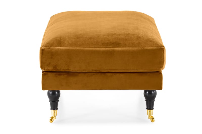 Andrew Fotpall Sammet - Amber/Mässing - Möbler - Stolar & fåtöljer - Pall & puff - Fotpall