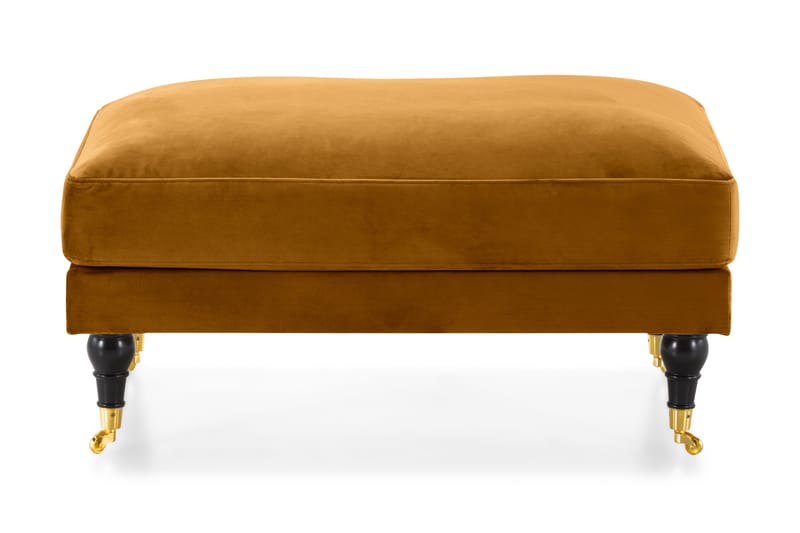 Andrew Fotpall Sammet - Amber/Mässing - Möbler - Stolar & fåtöljer - Pall & puff - Fotpall