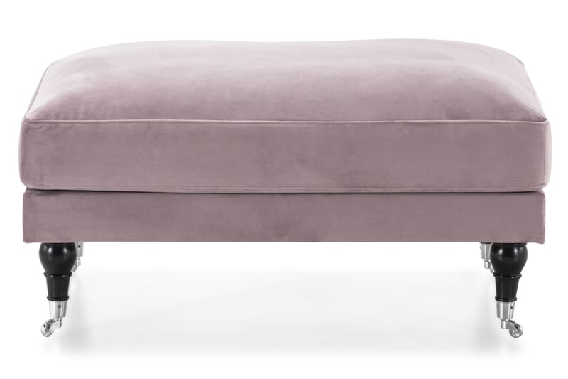 Andrew Fotpall Sammet - Lila/Krom - Möbler - Stolar & fåtöljer - Pall & puff - Fotpall