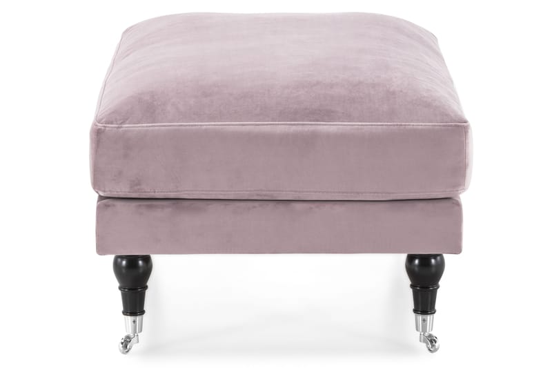 Andrew Fotpall Sammet - Lila/Krom - Möbler - Stolar & fåtöljer - Pall & puff - Fotpall