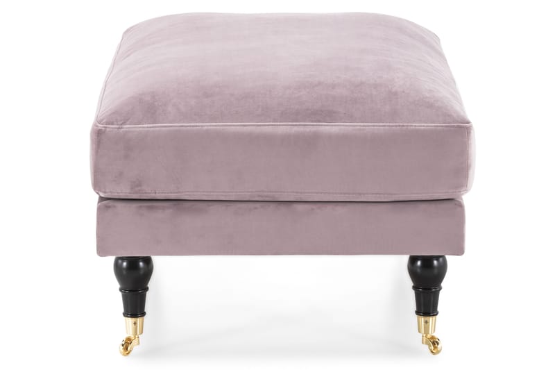 Andrew Fotpall Sammet - Lila/Mässing - Möbler - Stolar & fåtöljer - Pall & puff - Fotpall